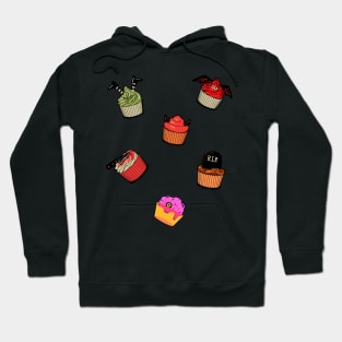 cupcakes with decorations for Halloween festivities Hoodie